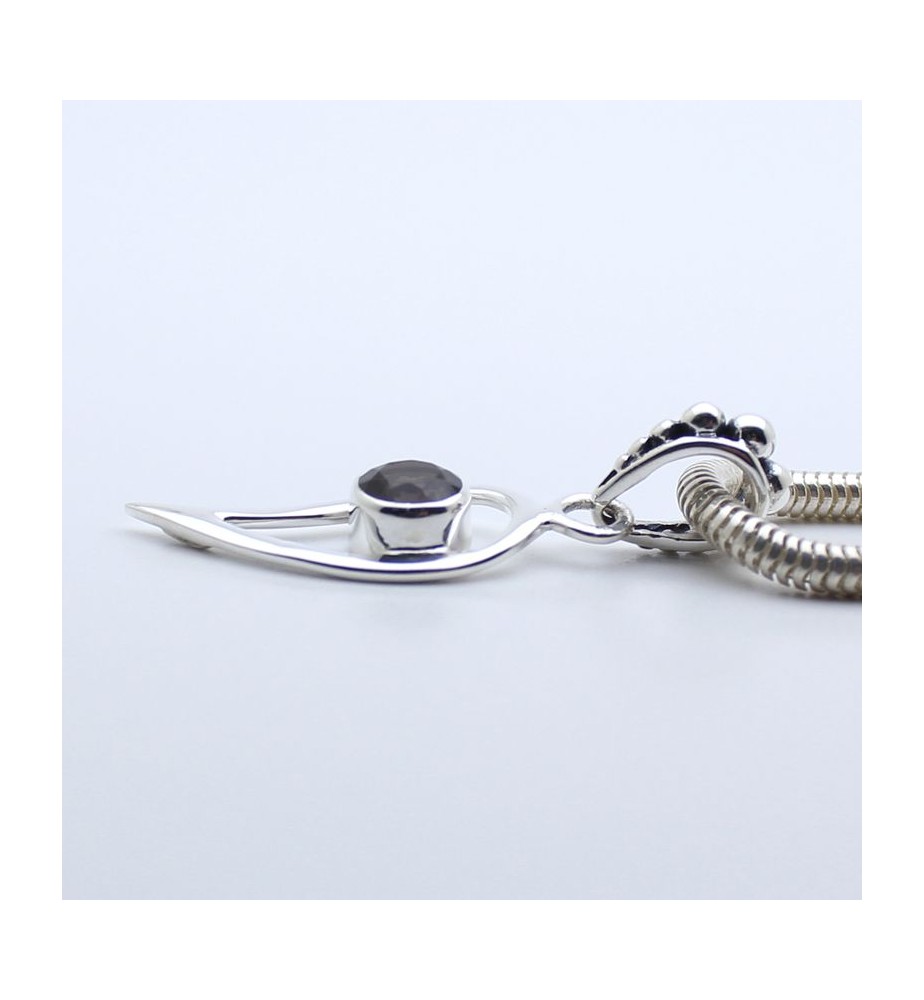 pendentif quartz fumé