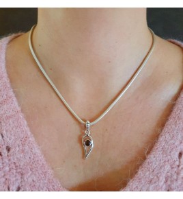 quartz fumé pendentif