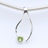 pendentif péridot argent