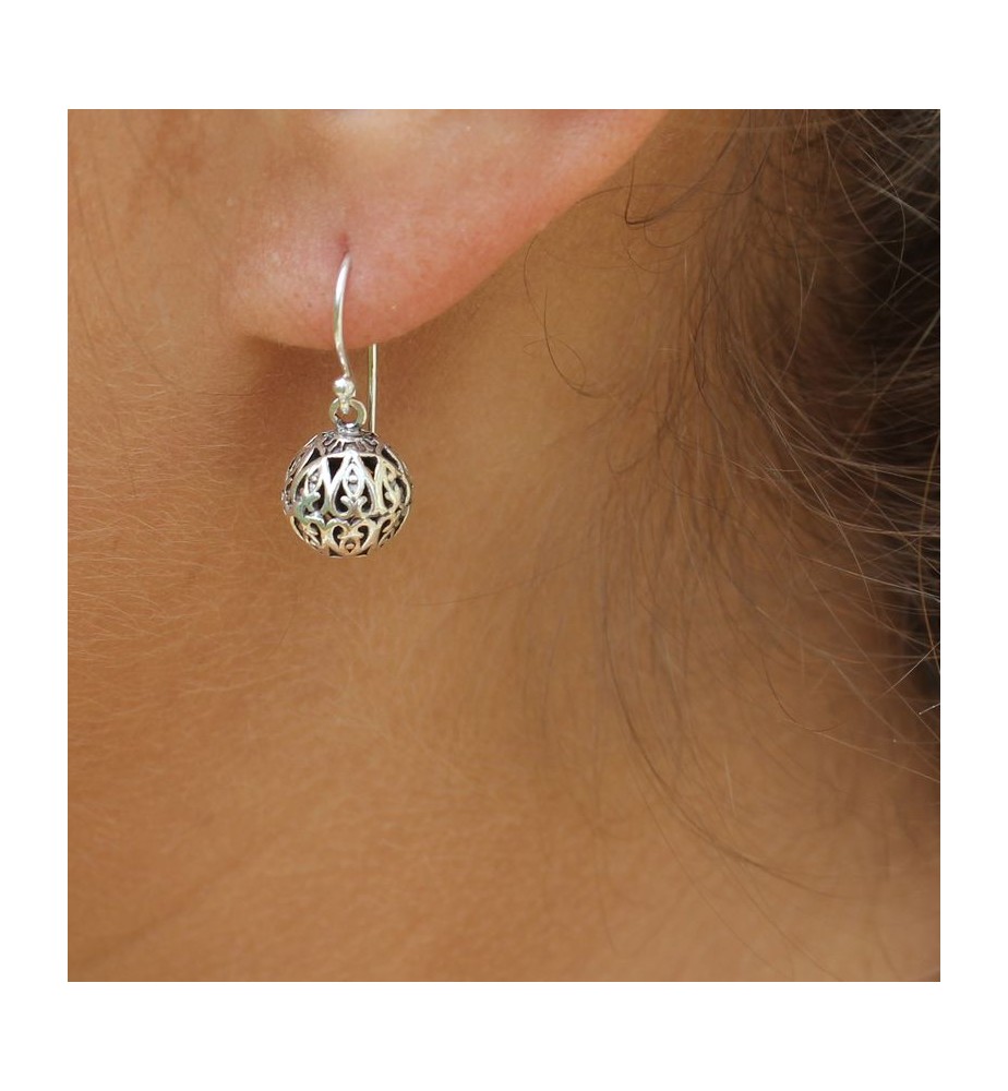 boucles argent femme