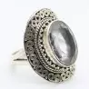 bague argent cristal de roche