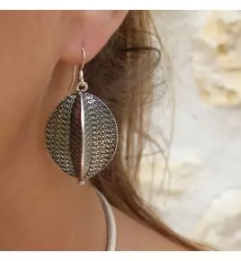 boucles d'oreilles argent