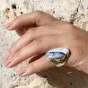 bague agate dendritique