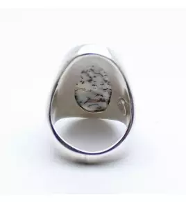 bague argent pierre naturelle