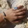 bague argent agate dendritique