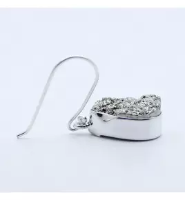 boucles d'oreilles pyrite