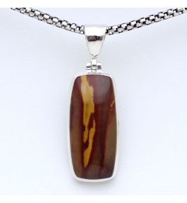 jaspe mokaite pendentif