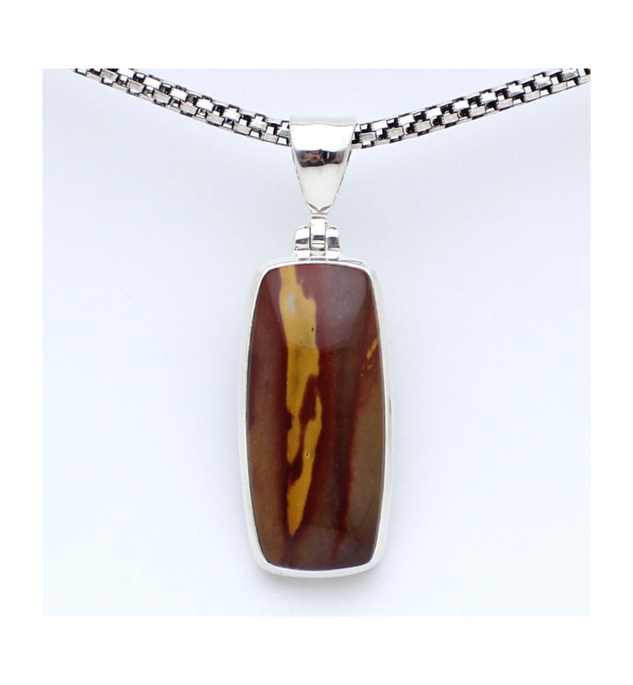 jaspe mokaite pendentif