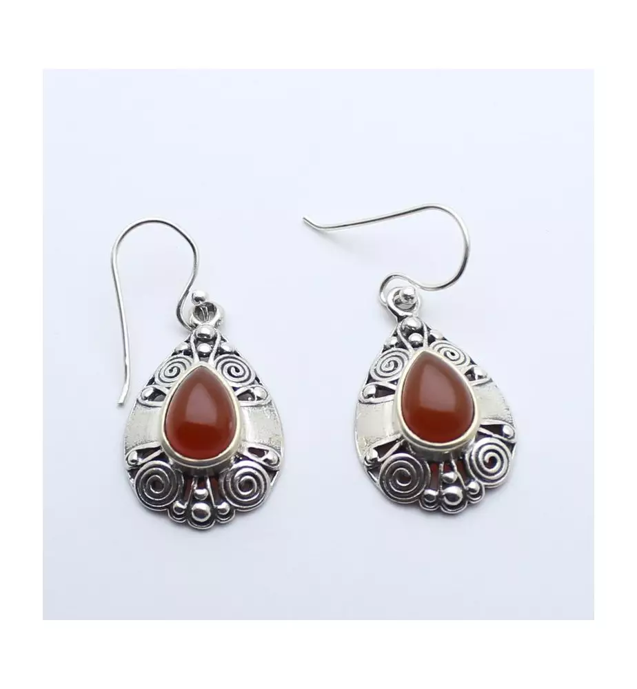 boucles d'oreilles cornaline boucles d'oreilles cornaline