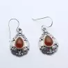 boucles d'oreilles cornaline
