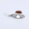 boucles d'oreilles pierre orange
