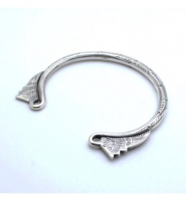 bracelet jonc argent massif