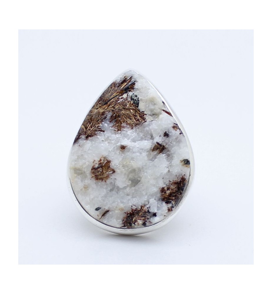 bague pierre écru