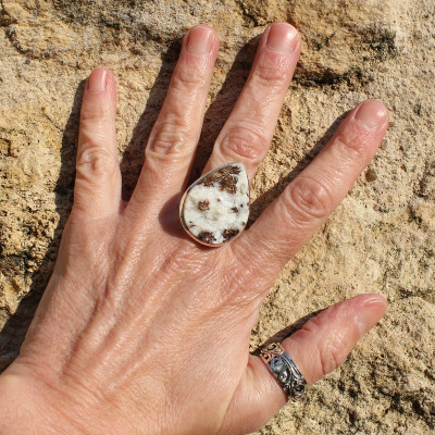 bague argent astrophyllite