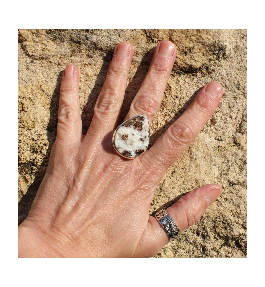 bague argent astrophyllite