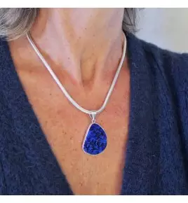 pendentif avec azurite