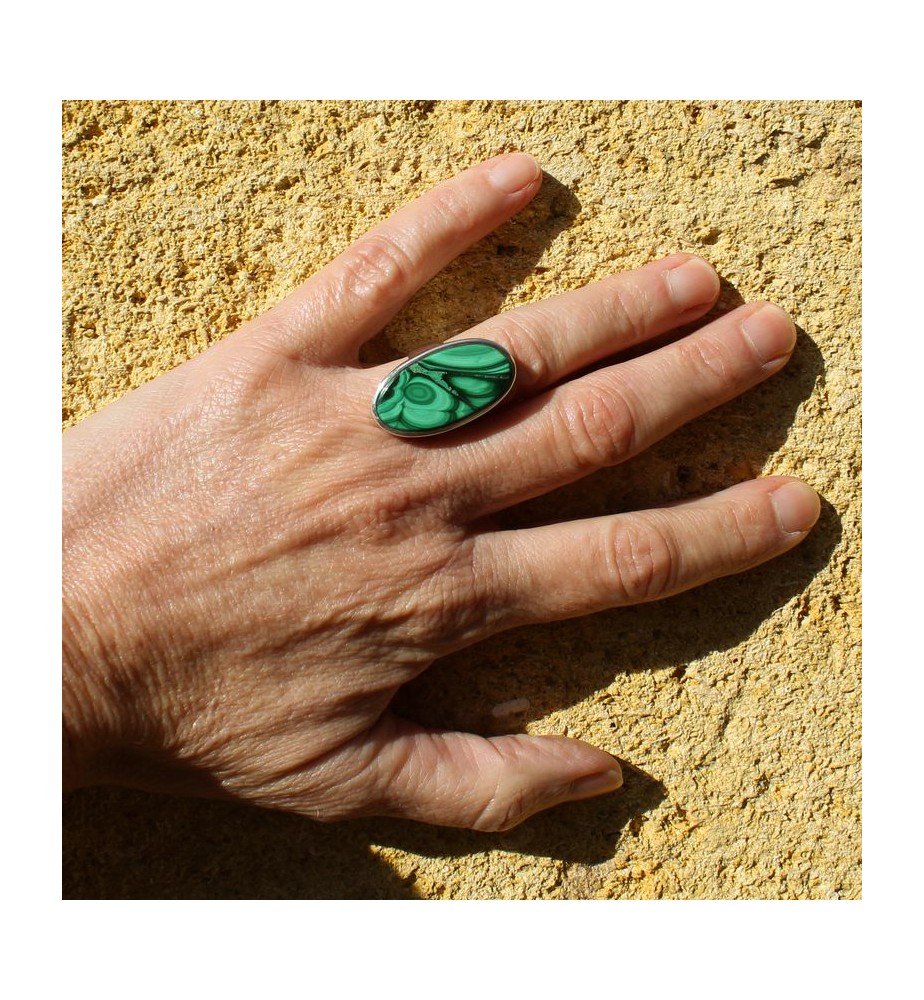 bague malachite