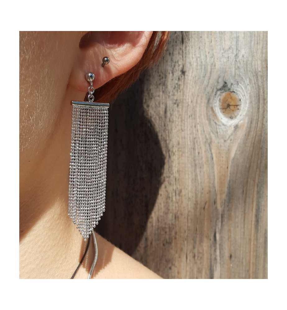 puces argent oreille