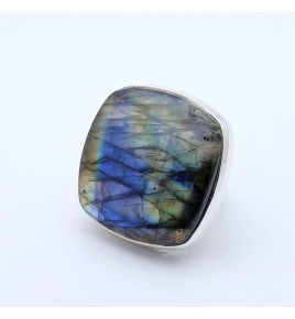 bague labradorite bleue