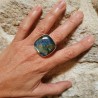 bague labradorite femme argent