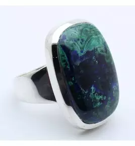 bague azurite malachite