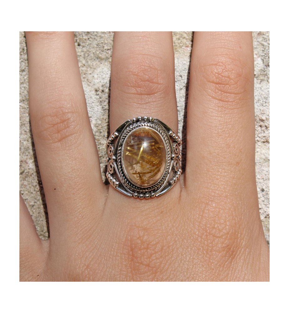 bague quartz rutile