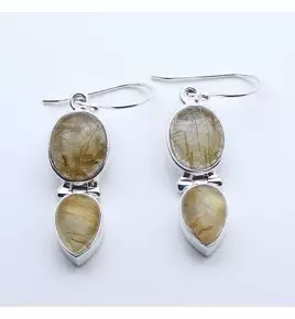 boucle d'oreille quartz