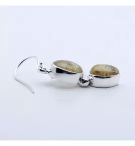 boucle d'oreille quartz