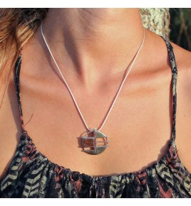 pendentif argent avec pierre