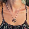 pendentif argent avec pierre