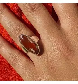 bague pierre orange