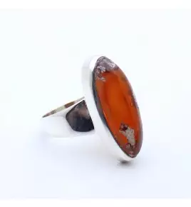 bague pierre orange