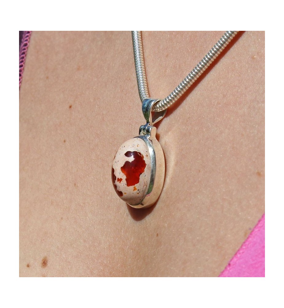pendentif opale de feu