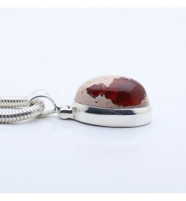 pendentif argent opale