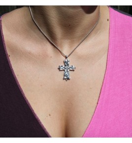 pendentif croix femme