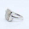 bague pyrite argent