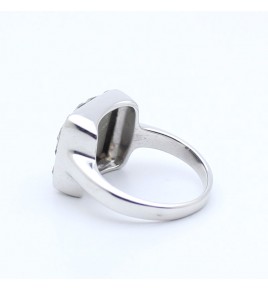 bague pyrite argent rhodié