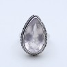 bague quartz rose argent