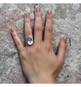bague pierre rose