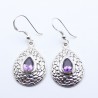 boucles d'oreilles amethystes