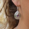boucles d'oreilles améthyste