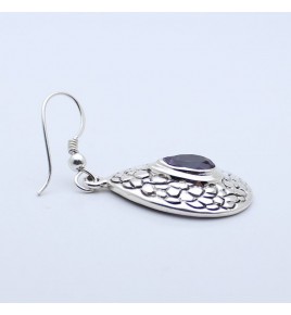 améthyste boucle d'oreille