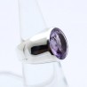 bague améthyste argent