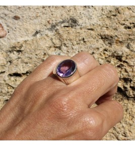 bague améthyste véritable