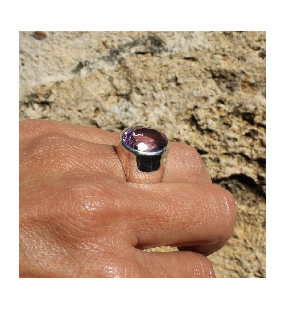 améthyste bague