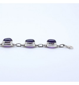 bracelet avec pierre violette