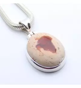 pendentif pierre orange