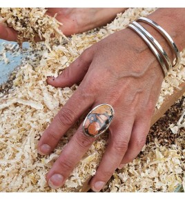 bague jaspe orange