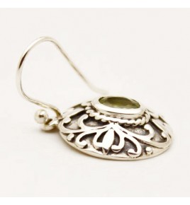 boucles d'oreilles péridot