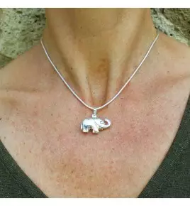 pendentif éléphant argent